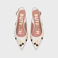 NINETTE BLACKBERRY MIDI SLINGBACK HUESO - Miniatura 4
