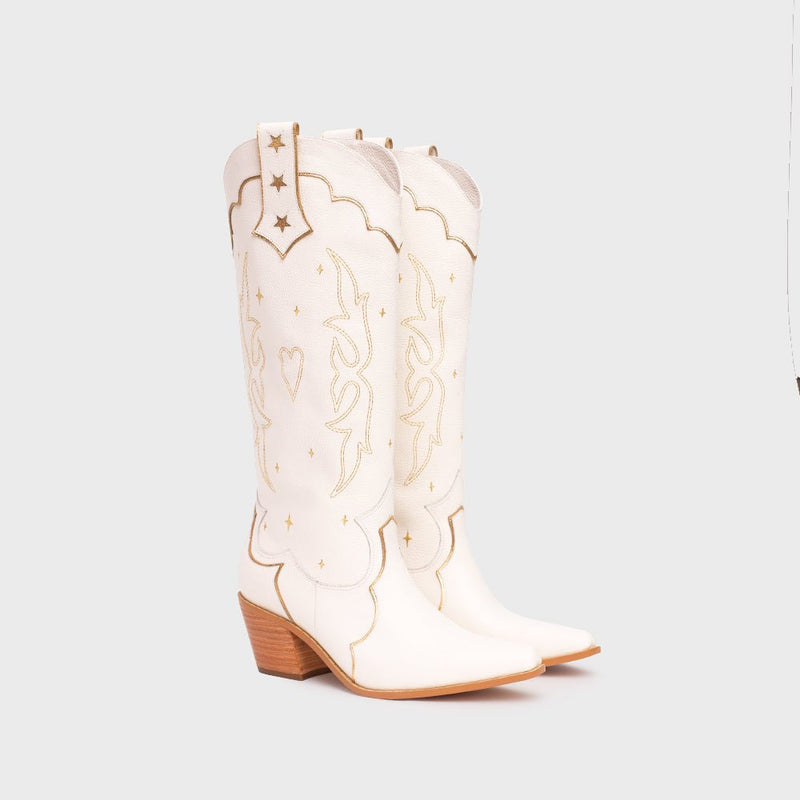 BOTA LUCKY SPARKLES HUESO 3