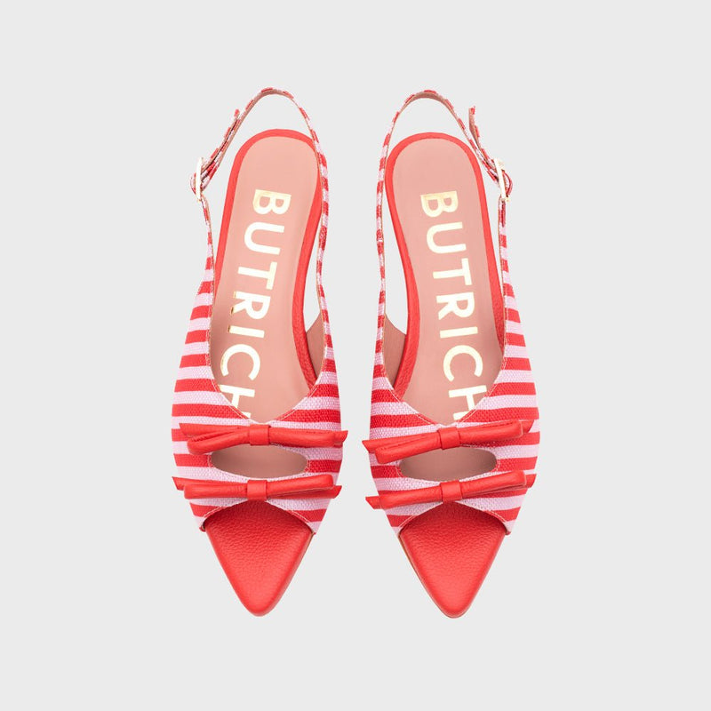 EUGENIA FLAT SLINGBACK ROJO 3