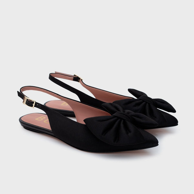 FEDERICA FLAT SLINGBACK NEGRO 3