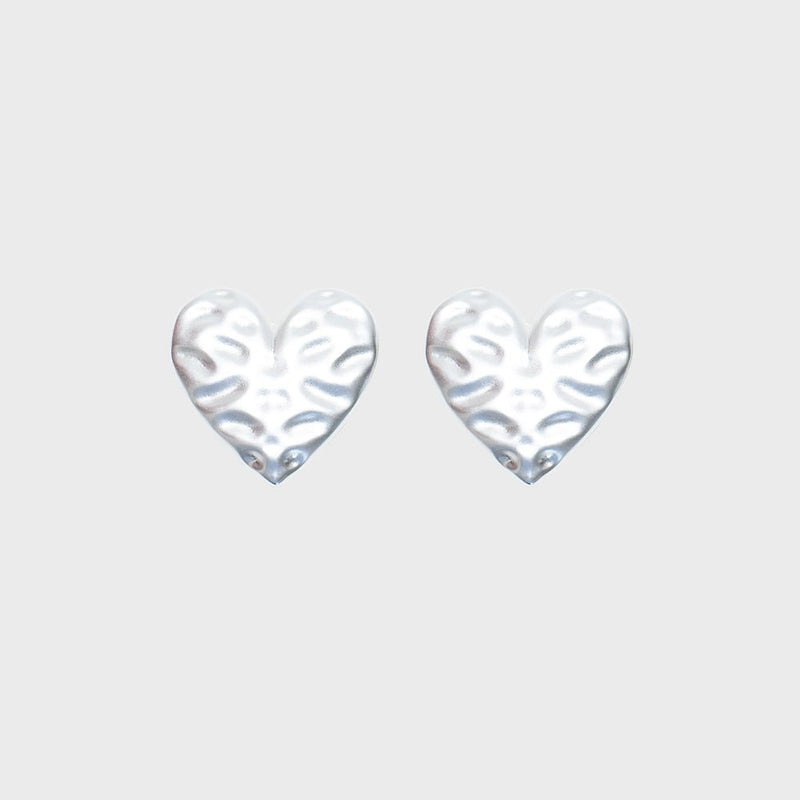 ARETE CORAZON MILA PLATEADO 2