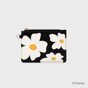 TARJETERO CON ASA WILDWOOD HEART FLOWERS NEGRO
