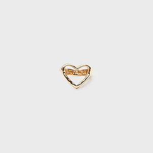 ANILLO CORAZON CORINA DORADO