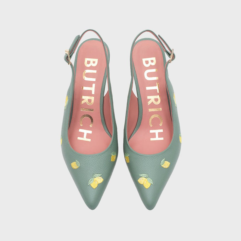 NINETTE LEMON MIDI SLINGBACK VERDE 4