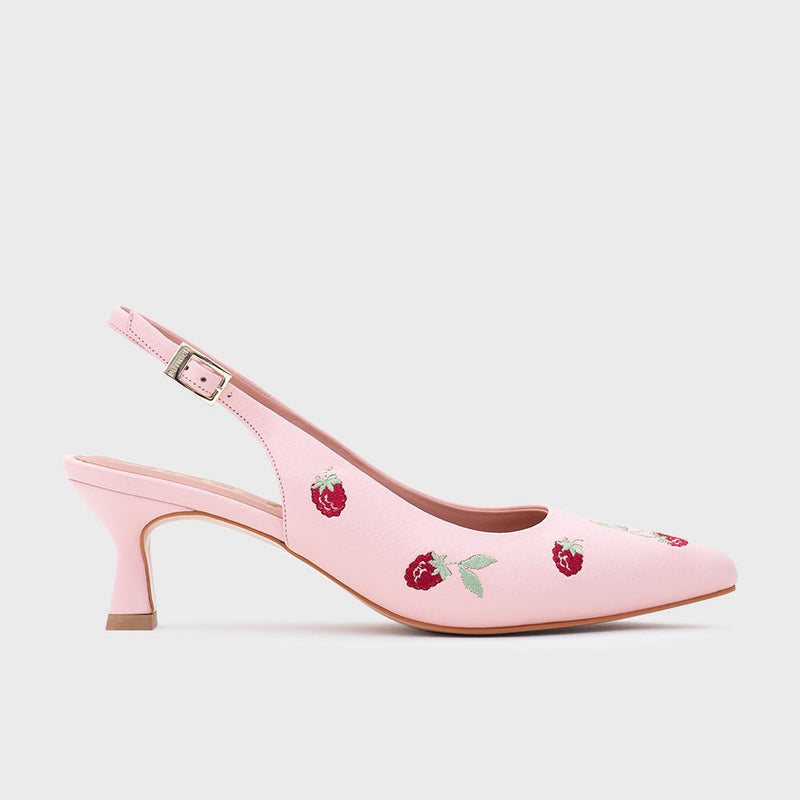 NINETTE RASPBERRY MIDI SLINGBACK ROSA 1