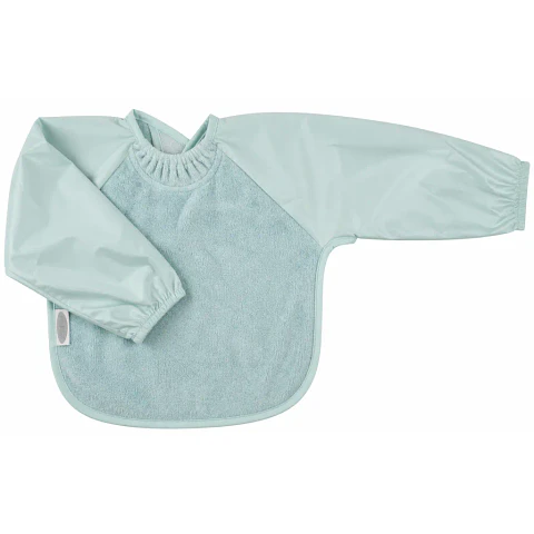 Babete com mangas Azul