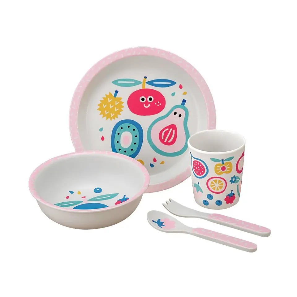 Conjunto de refeição de 5 peças Tutti-Frutti 2