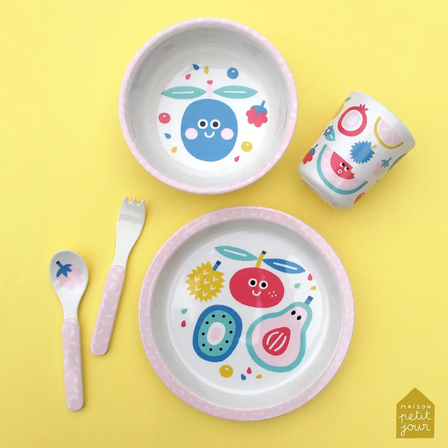 Conjunto de refeição de 5 peças Tutti-Frutti 3