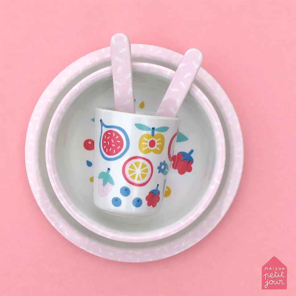 Conjunto de refeição de 5 peças Tutti-Frutti 4