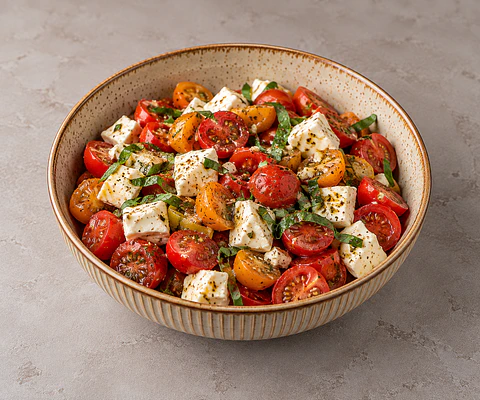 Tomates Cherry con queso chacra 