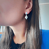 Aretes largos rombos