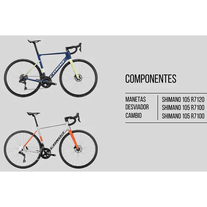 RUSH ALLOY 105 2X12S GREY SM/520mm 4