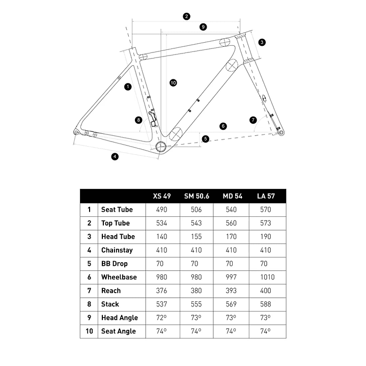 RUSH ALLOY 105 2X12S GREY SM/520mm 7