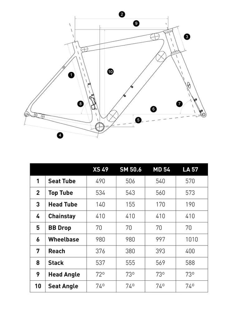 RUSH ALLOY 105 2X12S GREY SM/520mm 7