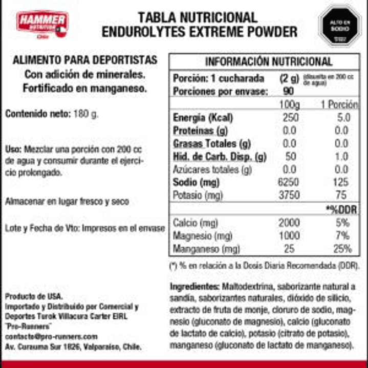 Endurolytes Extreme Powder 2