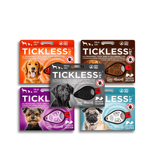 Tickless - Repelente ultrasónico de garrapatas y pulgas para mascotas