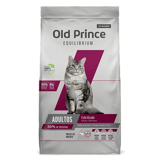 Alimento gato Old Prince - Esterilizado 