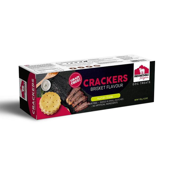 Galletas Perro Grain Free Horneadas Crackers Indomitable Patagonia 130 gr 2