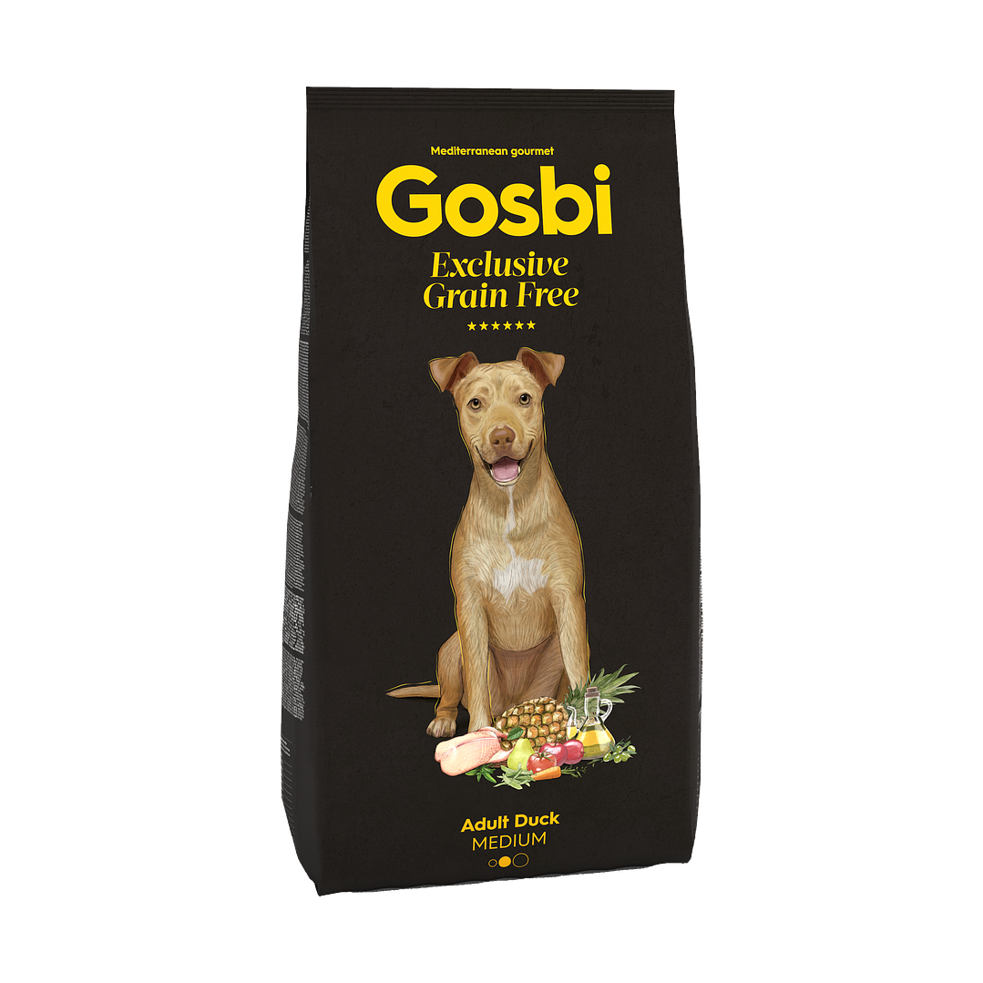 Alimento Perro GOSBI Exclusive Grain Free Adult Medium Duck 1