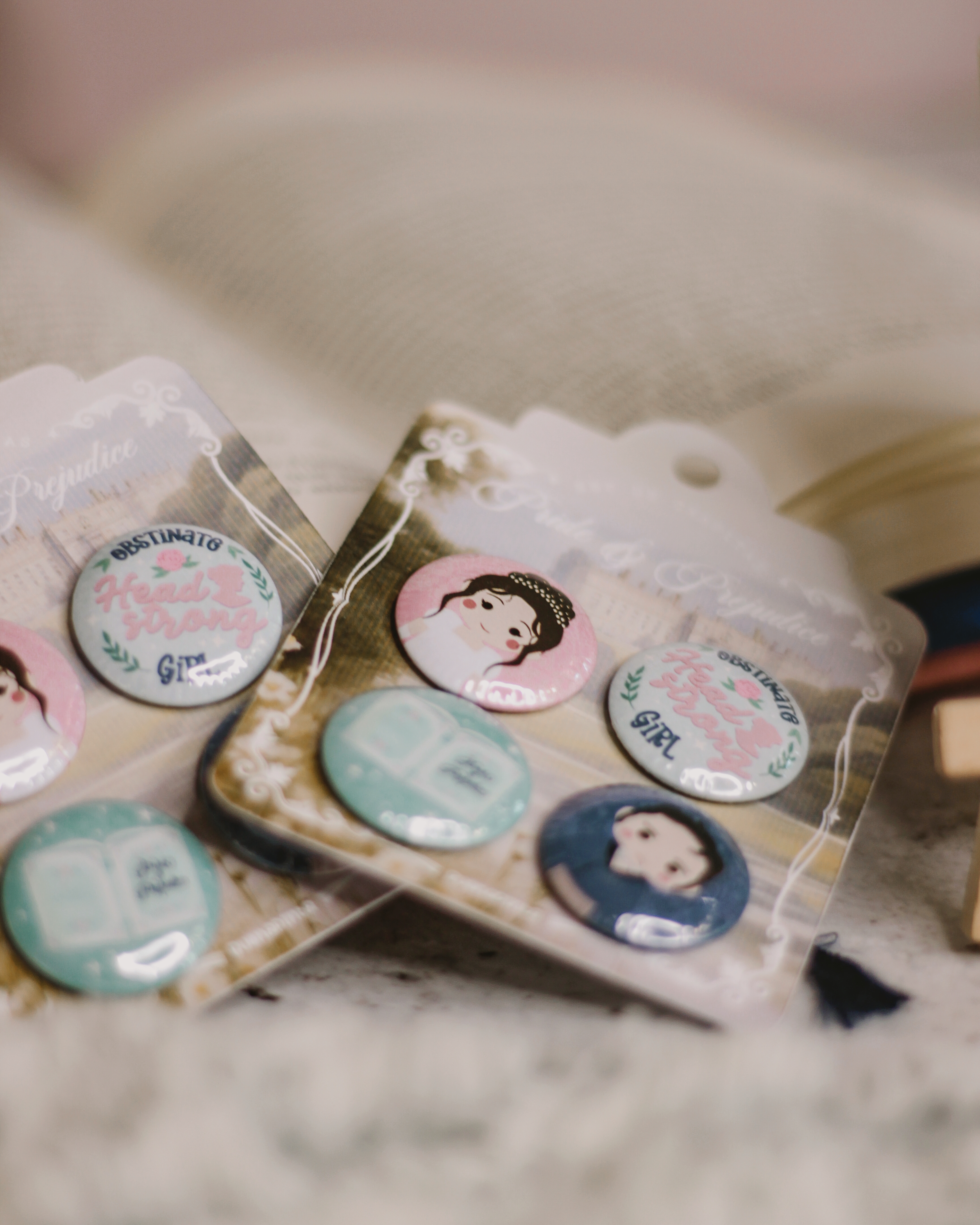 Set de Chapitas Orgullo y Prejuicio