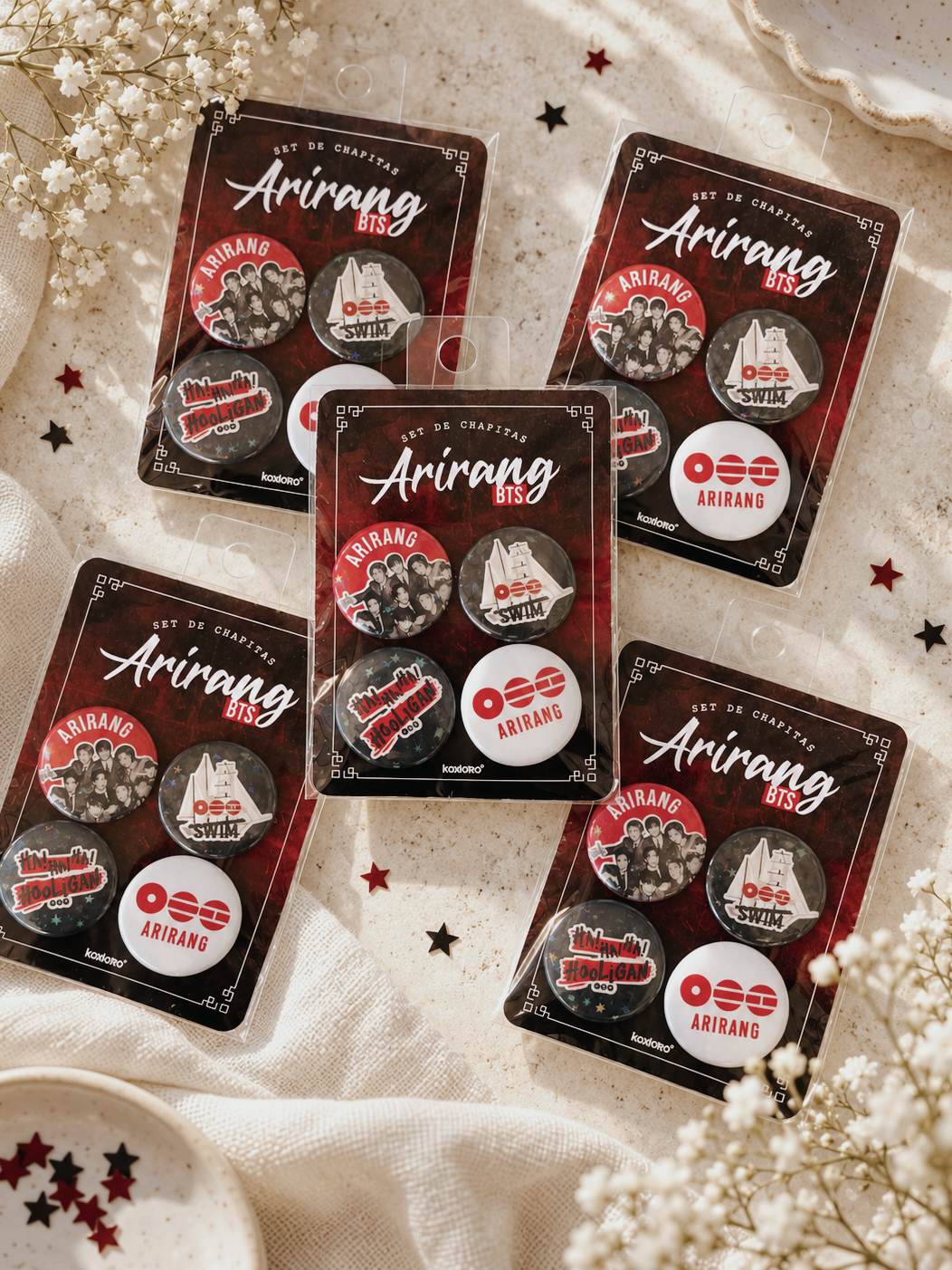 SET DE CHAPITAS ARIRANG