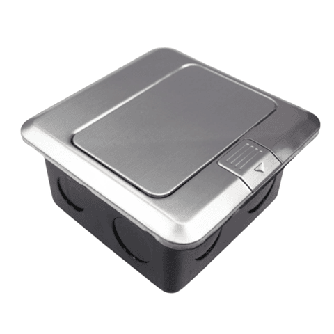 Caja De Piso Pop-Up Metálica 2 Enchufes 10/12a Stanford 