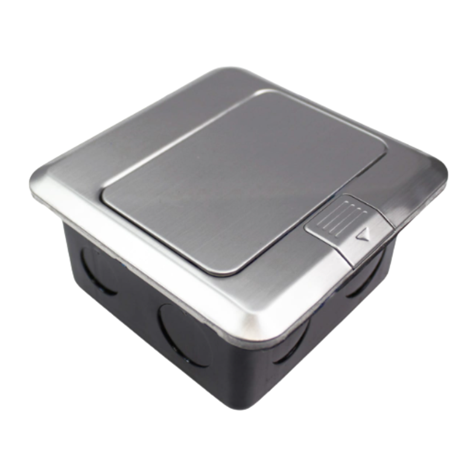 Caja De Piso Pop-Up Metálica 2 Enchufes 10/12a Stanford  2