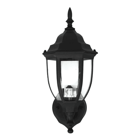 Farol Ext. Colonial Ovalado 6 Caras Negro E-27 60W Stanford