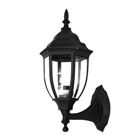 Farol Ext. Colonial Ovalado 6 Caras Negro E-27 60W Stanford