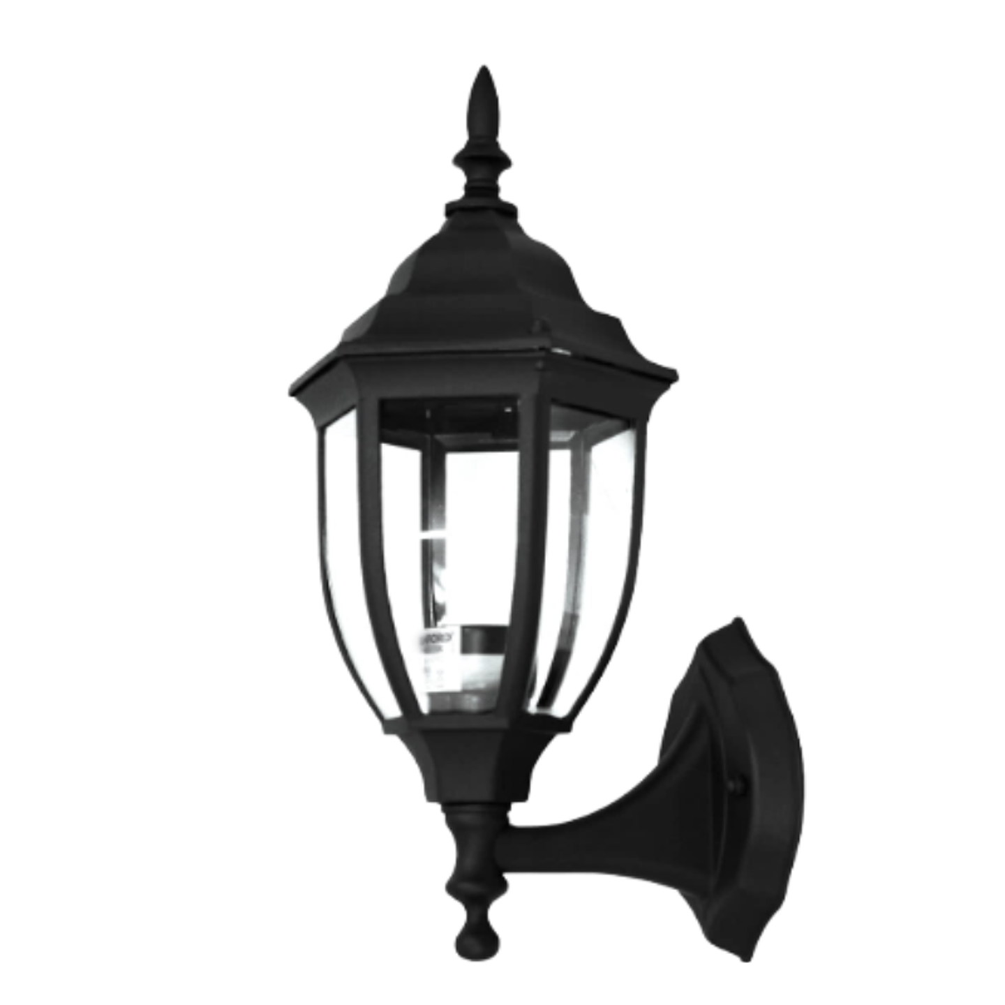 Farol Ext. Colonial Ovalado 6 Caras Negro E-27 60W Stanford 2