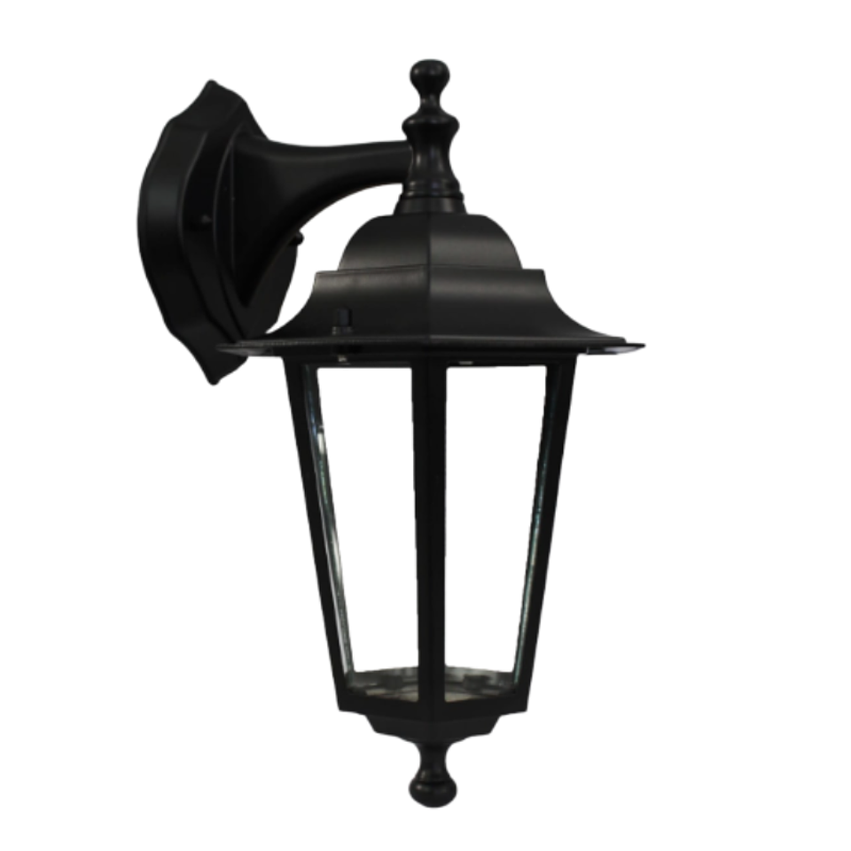 Farol Exterior 6 Caras E27 60W Negro Stanford ZY-2026BK 1