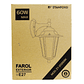 Farol Exterior 6 Caras E27 60W Negro Stanford ZY-2026BK - Miniatura 4