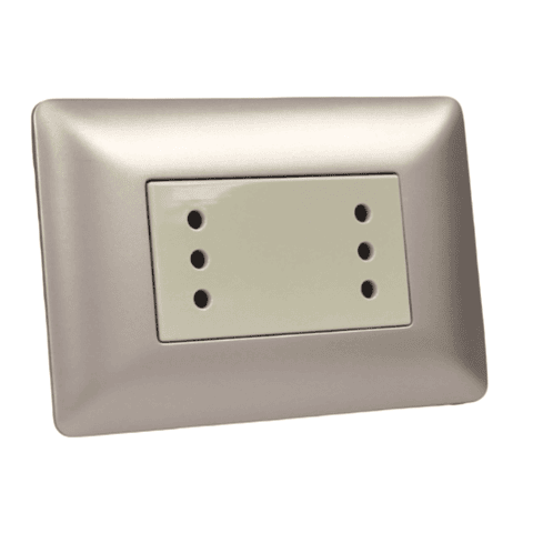 Tomacorriente Doble Compacto 10A 220V Champ 3927 STANFORD