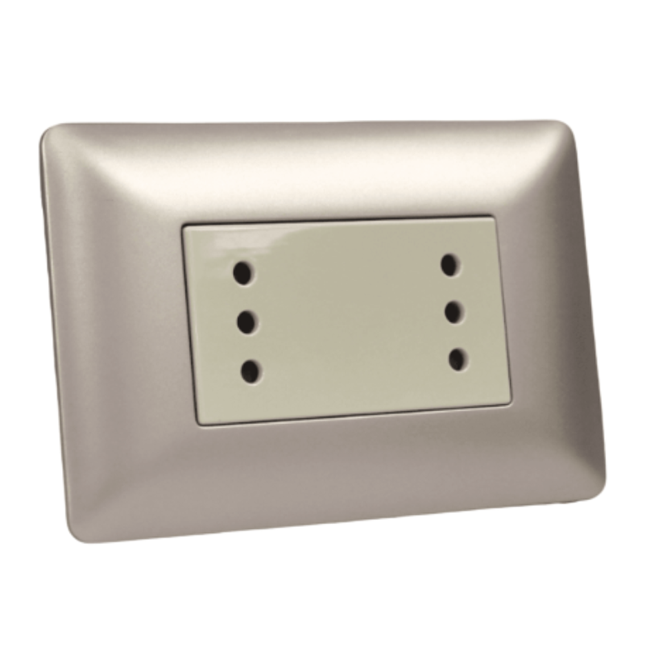 Tomacorriente Doble Compacto 10A 220V Champ 3927 STANFORD 1