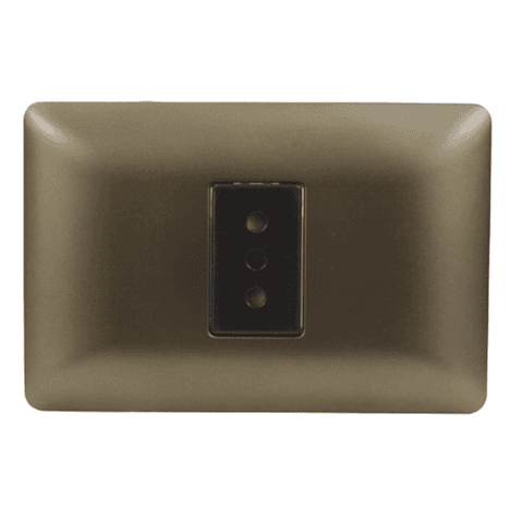 Tomacorriente simple 2p+t 10A 220V MTX CAFE STANFORD