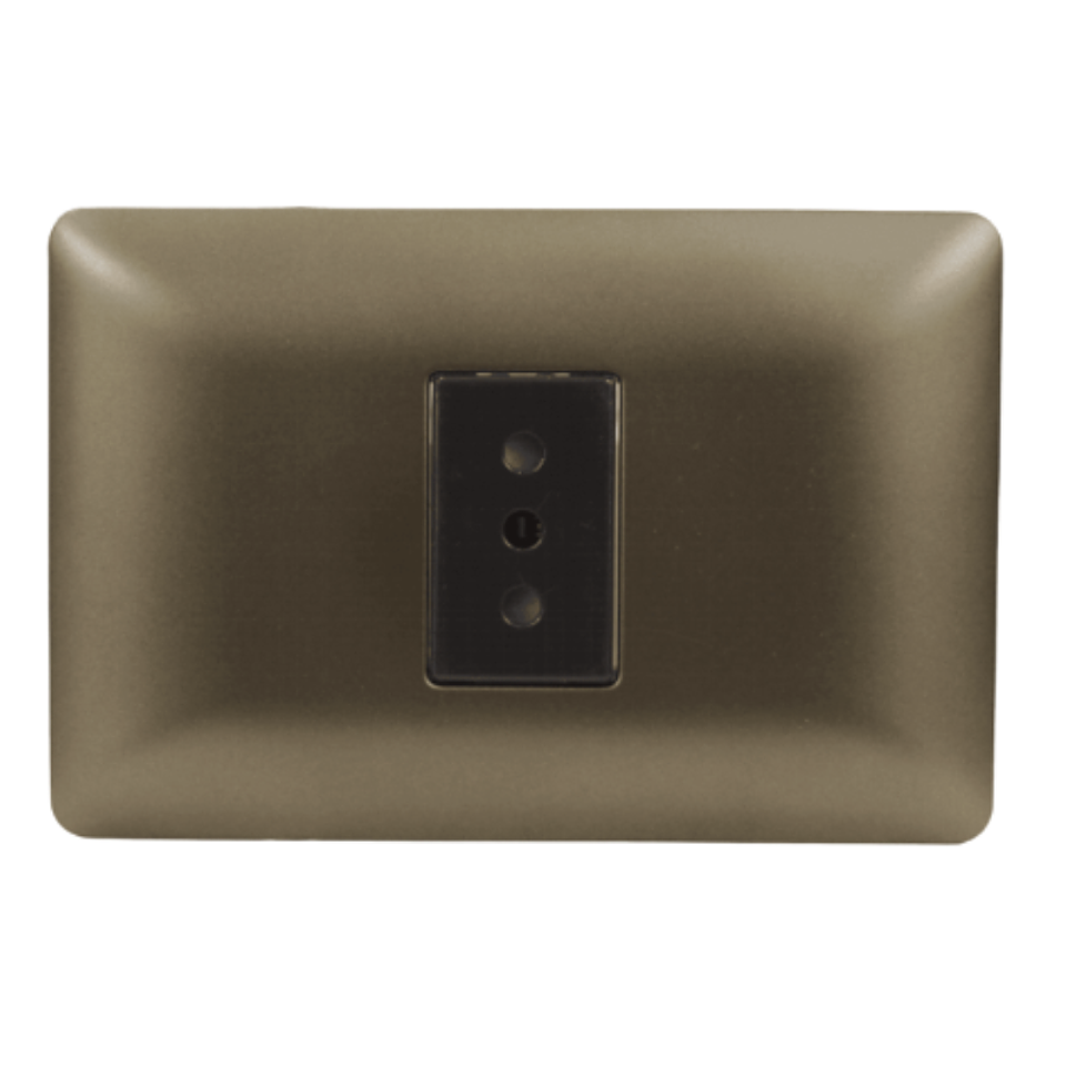 Tomacorriente simple 2p+t 10A 220V MTX CAFE STANFORD 2