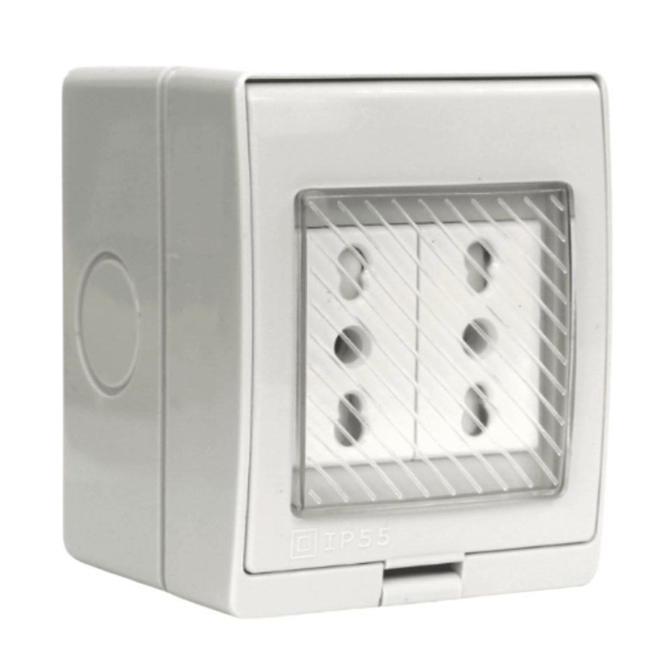 Hydrobox s/p Tomacorriente doble 10/16a Stanford 1