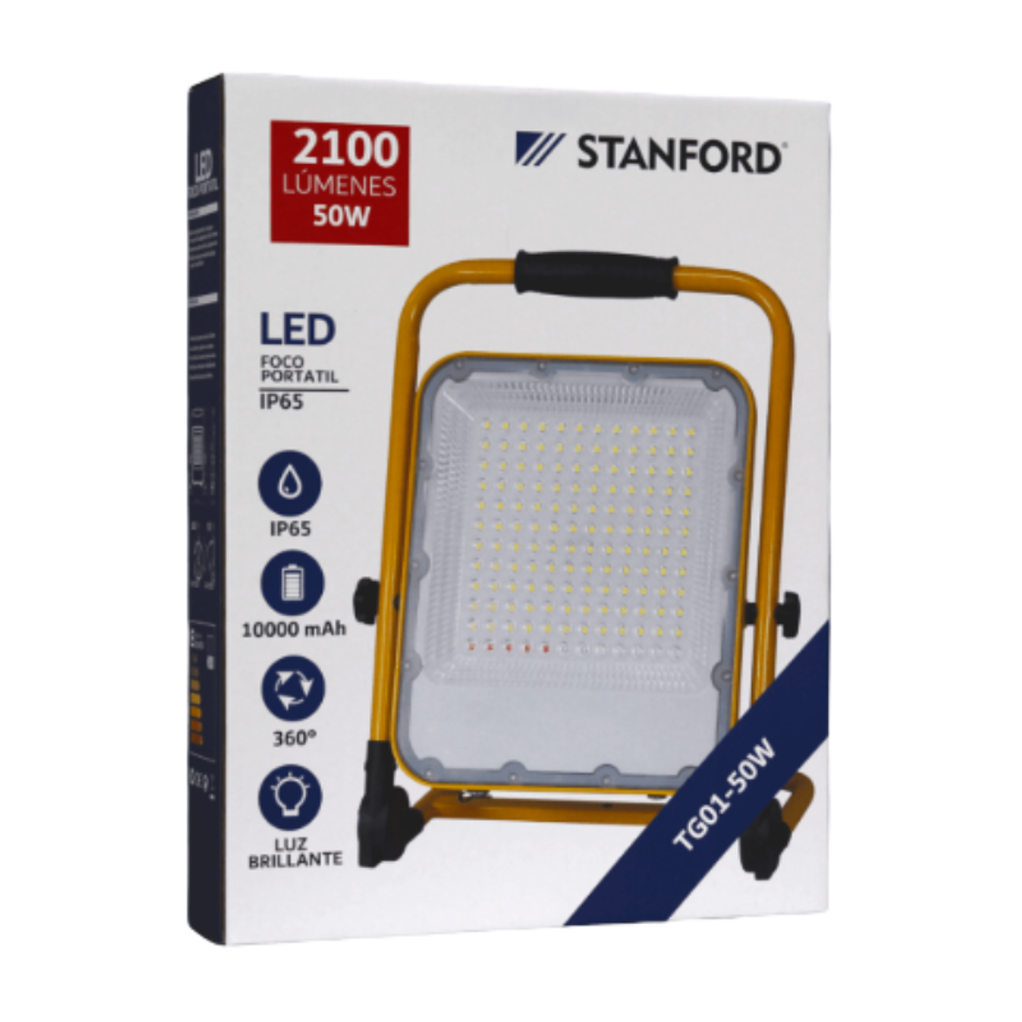 Proyector Led Portatil Recargable 50W 2100LM IP65 Stanford 8
