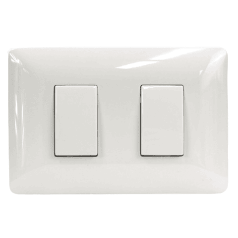 Interruptor doble 9/15 10A 220V BL 2912 STANFORD