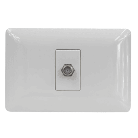 Toma Coaxial Rg6 Mtx Blanco 2944 Stanford