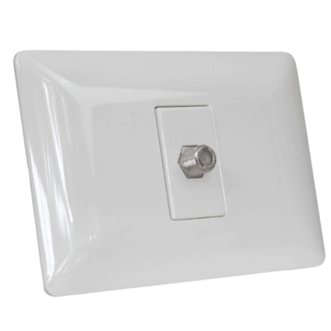 Toma Coaxial Rg6 Mtx Blanco 2944 Stanford