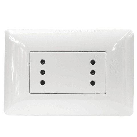 Tomacorriente Doble Compacto 10A 220V Blanco 2927 STANFORD