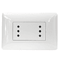 Tomacorriente Doble Compacto 10A 220V Blanco 2927 STANFORD - Miniatura 2