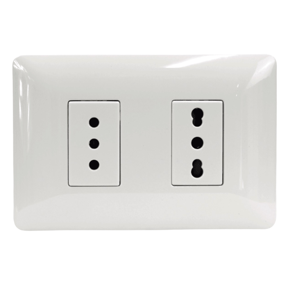 TOMACORRIENTE 10A + 10/16A 220V BLANCO 2922 STANFORD 2