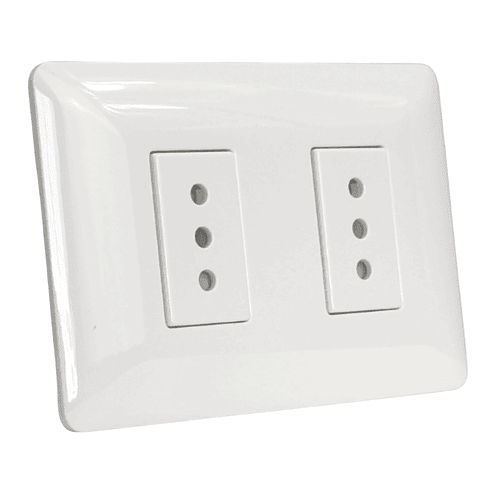 TOMACORRIENTE DOBLE 2P+T 10A 220V BL 2917 STANFORD