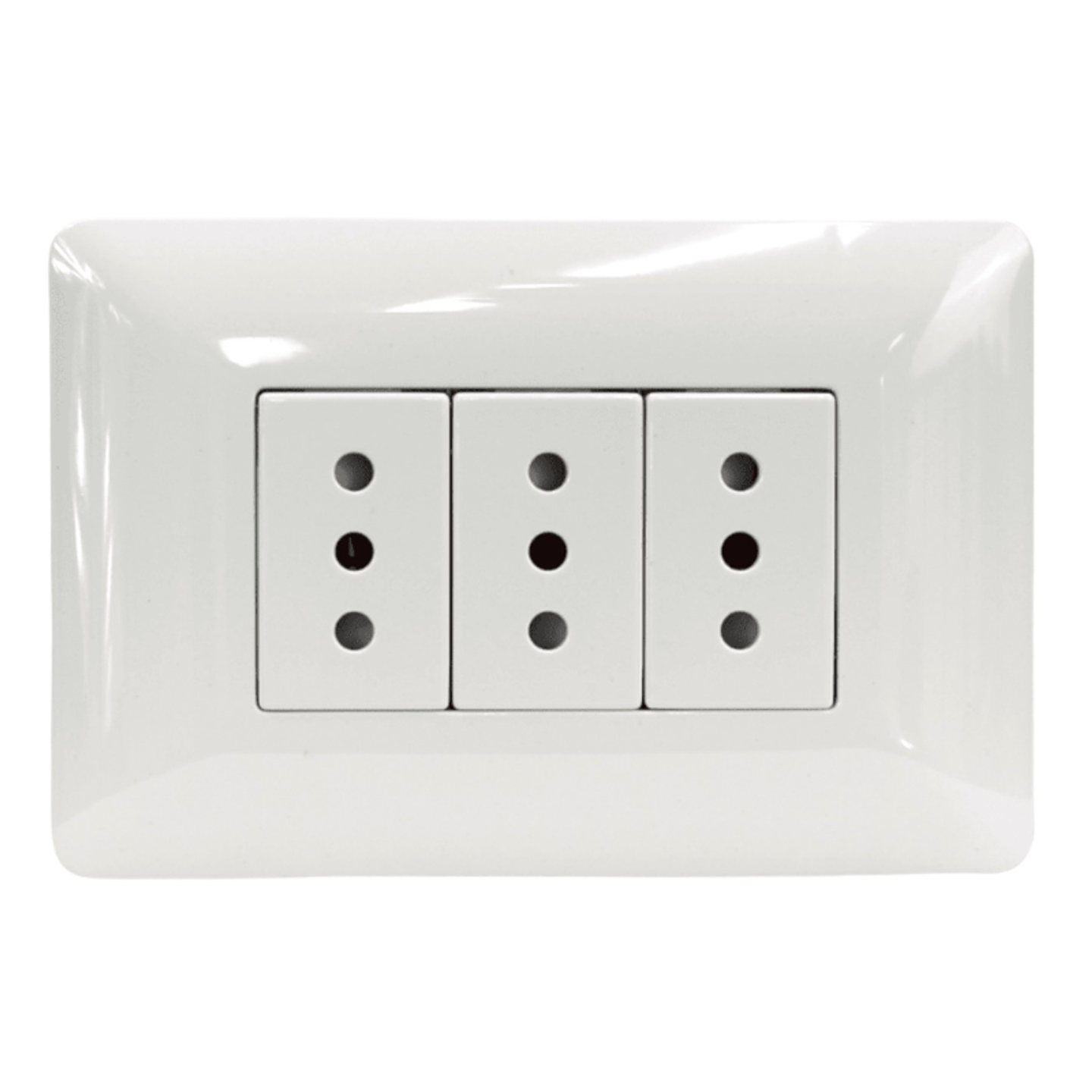 TOMACORRIENTE TRIPLE 2P+T 10A 220V BL 2918 STANFORD 2