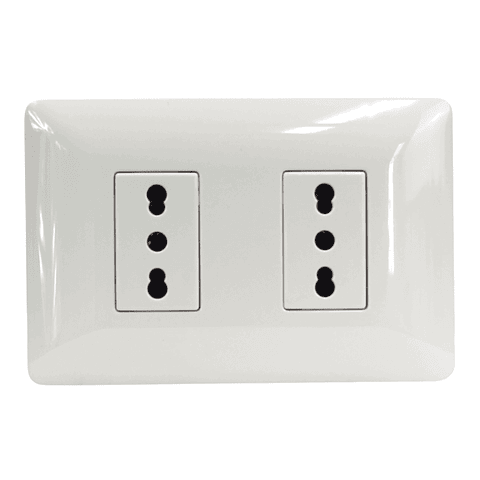 TOMACORRIENTE DOBLE 2P+T 10/16A 220V BL 2920 STANFORD