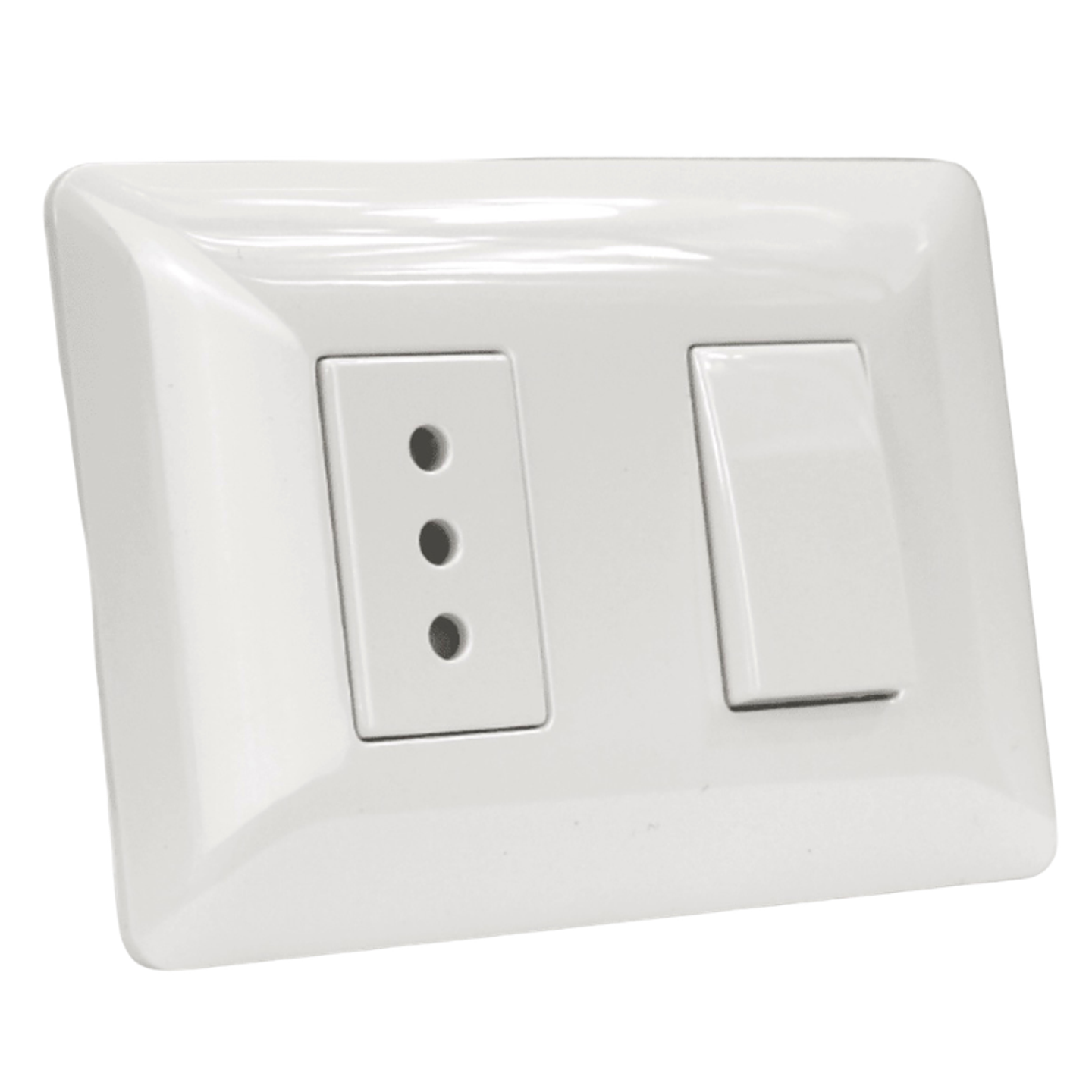 INTERRUPTOR 9/12 + TOMA 2P+T 10A 220V BL 2915 STANFORD 1