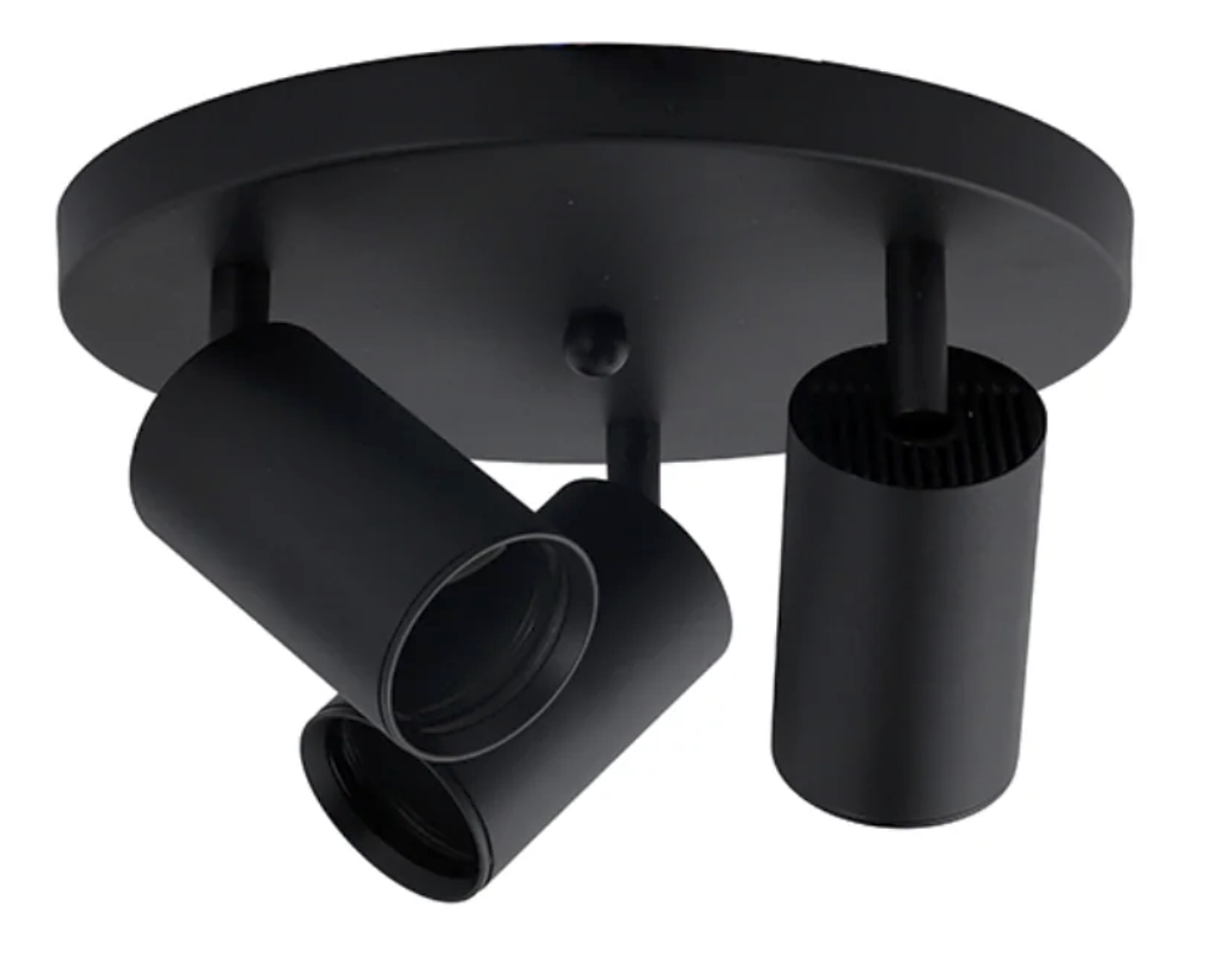 Aplique Base Redonda Porta Ampolleta Dicroica Triple Dirigible 4