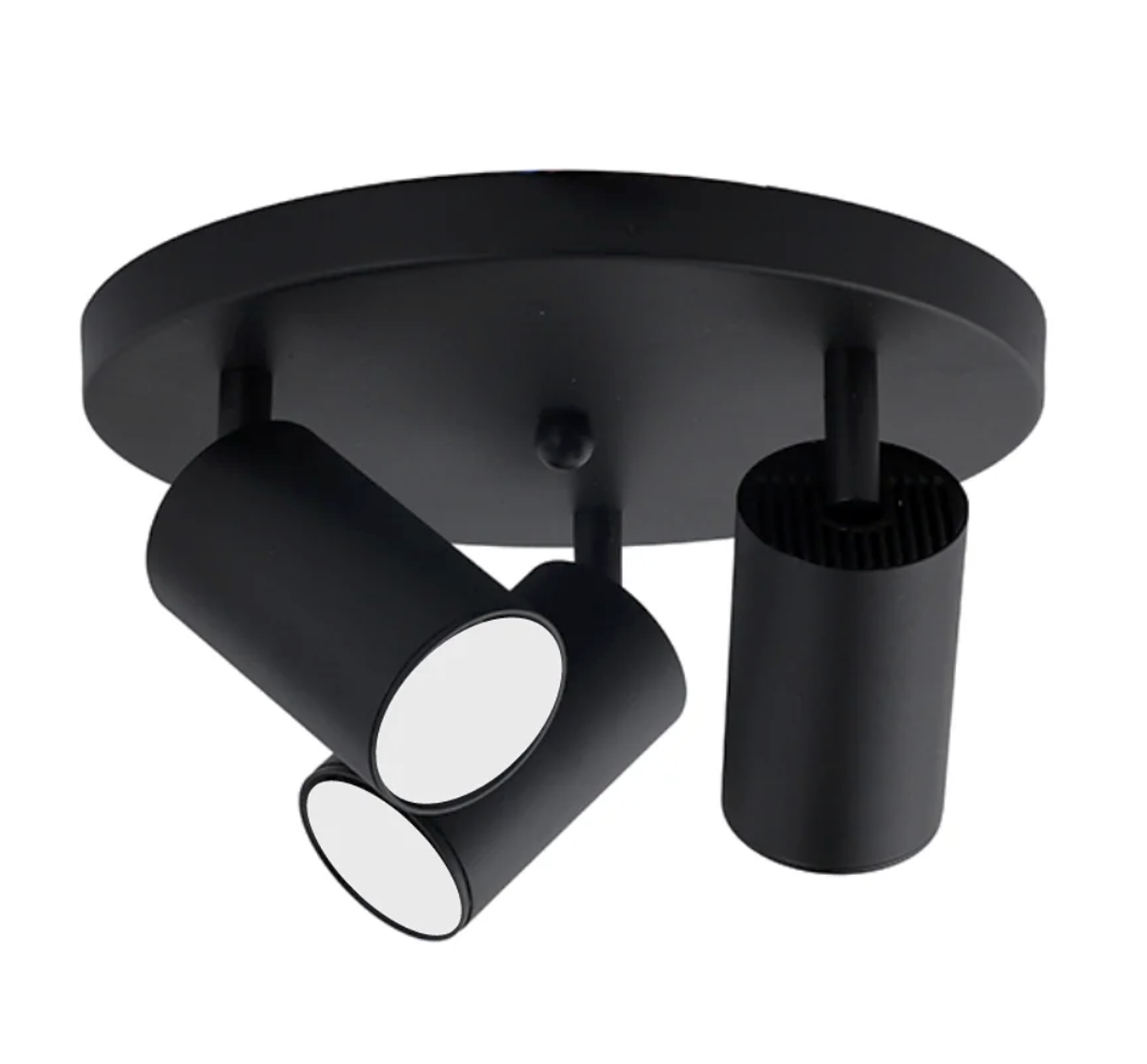 Aplique Base Redonda Porta Ampolleta Dicroica Triple Dirigible 1